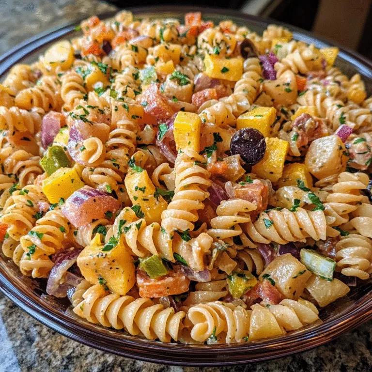 Mardi Gras Pasta Salad
