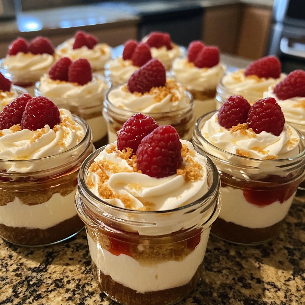 No Bake Cheesecake Jars