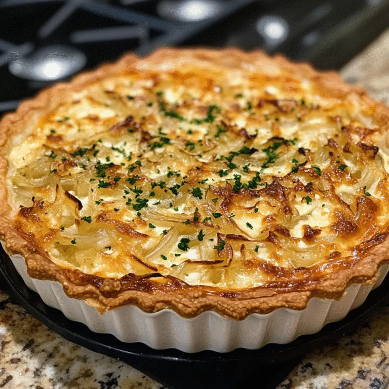 Onion Cottage Cheese Tart