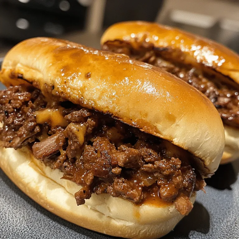 Philly Cheesesteak Sloppy Joes