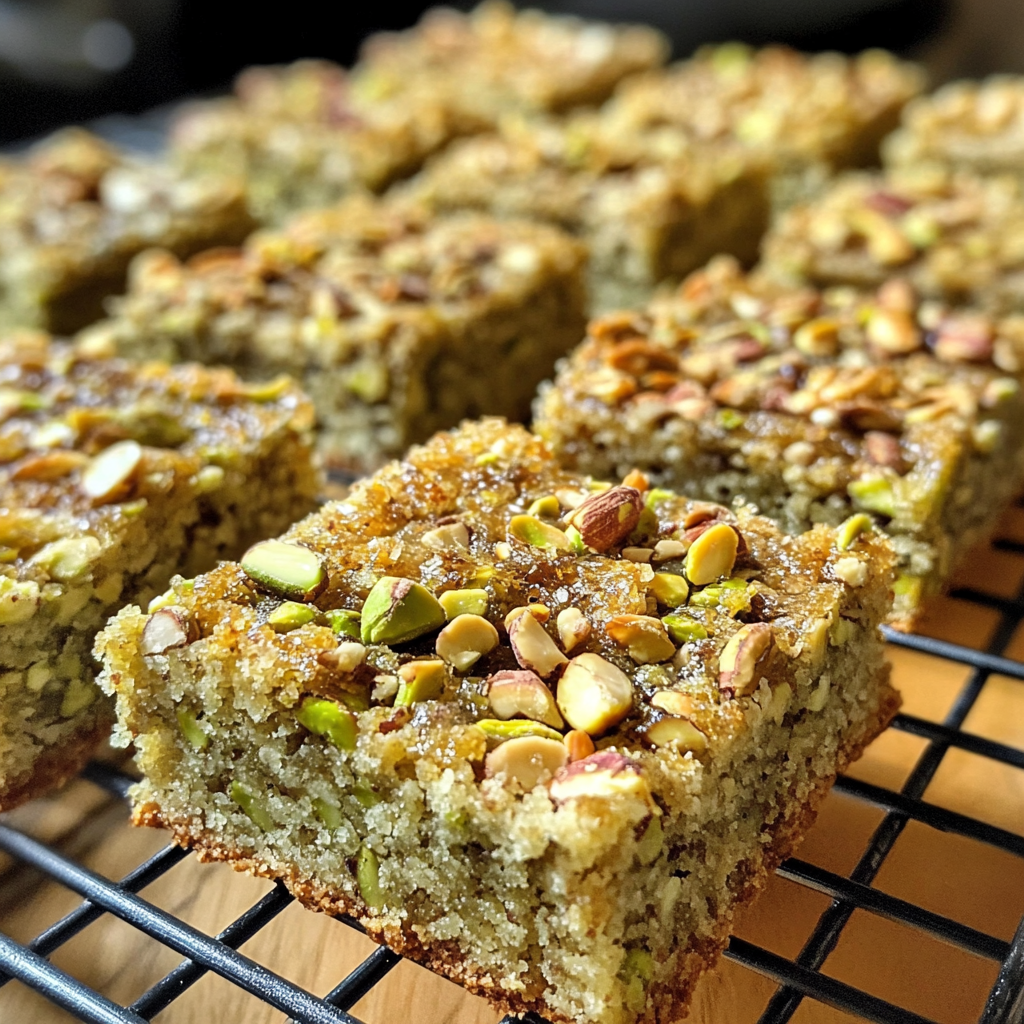 Pistachio Cookie Bars Pistachio Cookie Bars