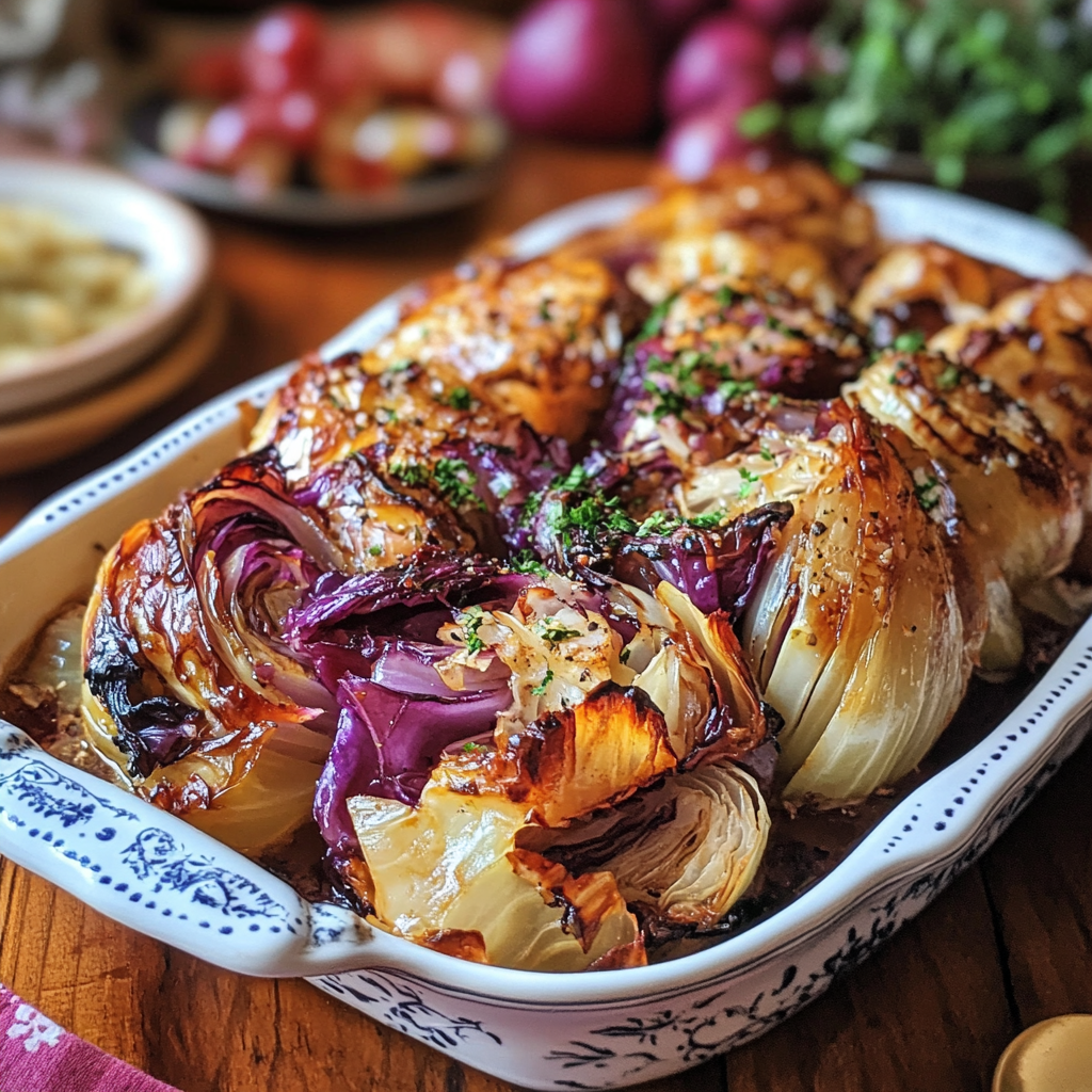 Roasted Cabbage Dinner