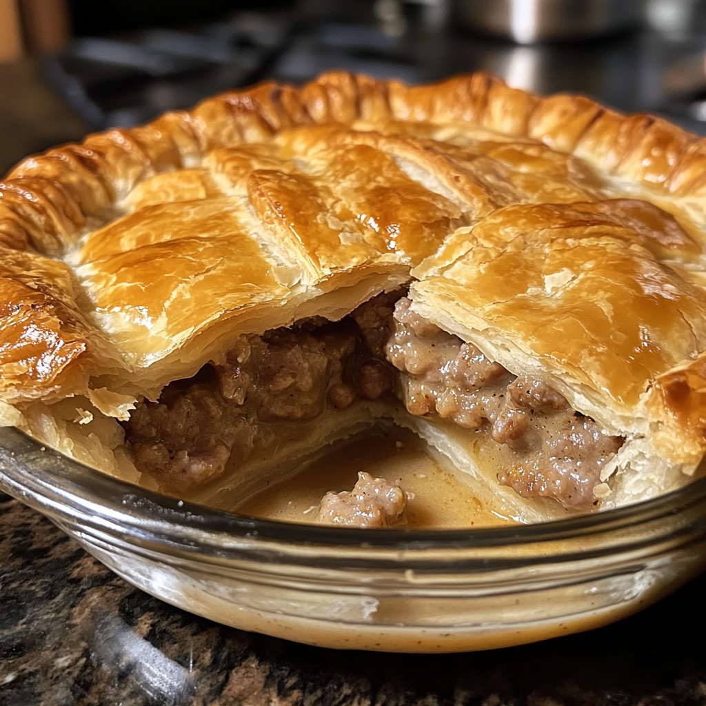 Sausage Gravy Puff Pie