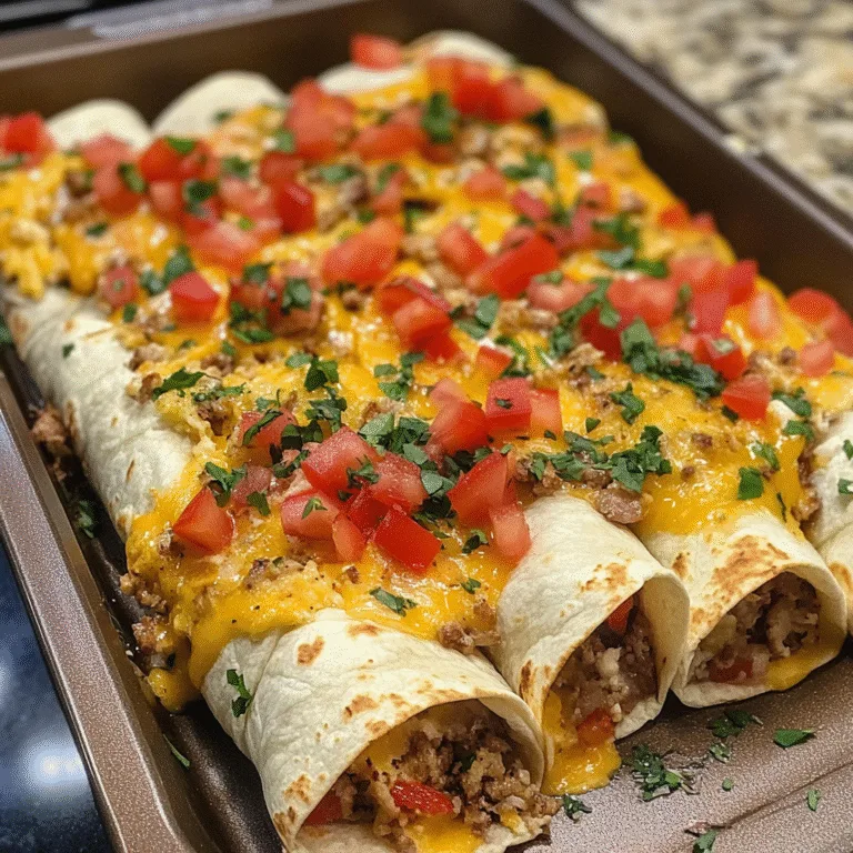 Sheet Pan Breakfast Burritos