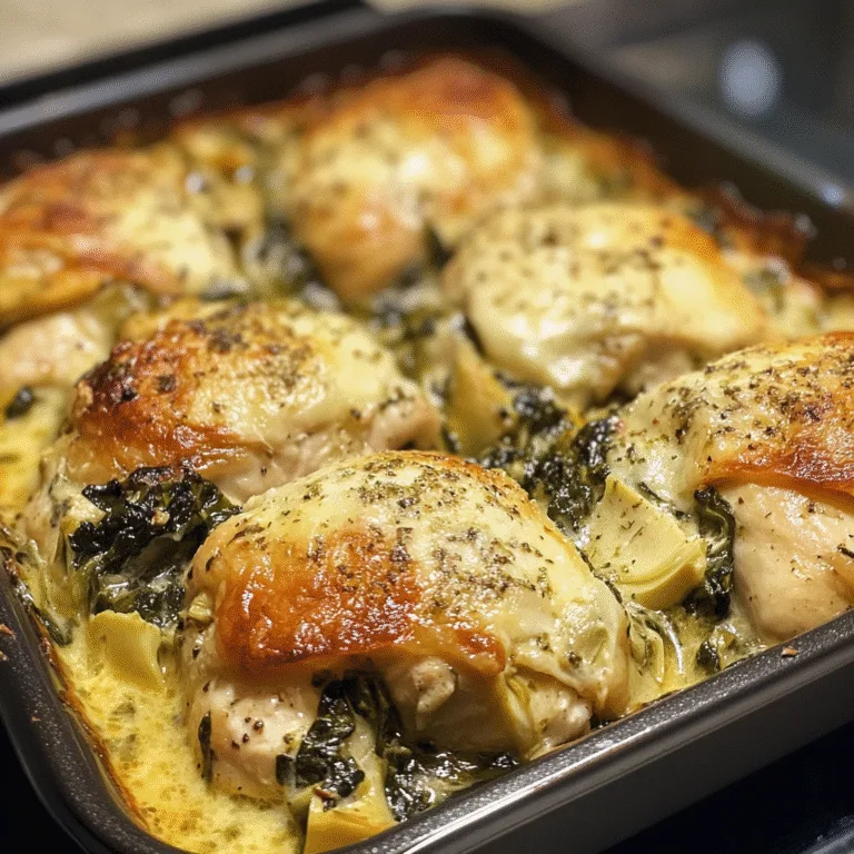 Spinach Artichoke Chicken Bake