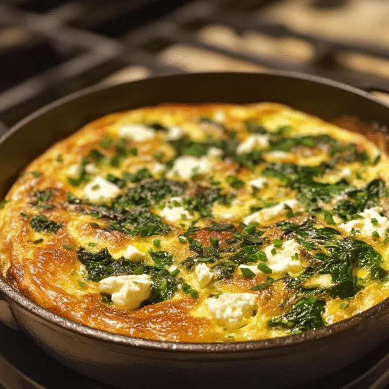 Spinach Feta Frittata