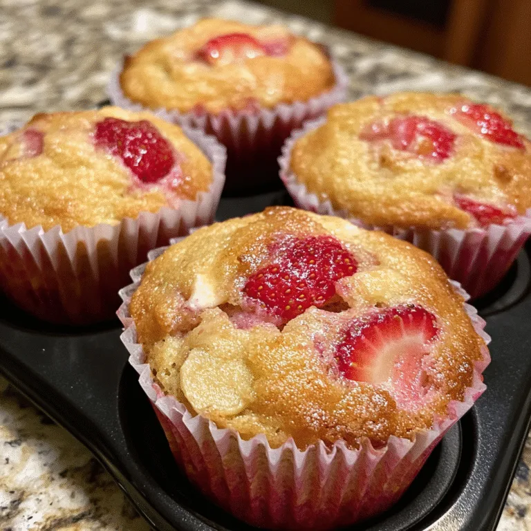 Strawberry Banana Yogurt Muffins