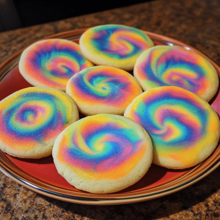 Tie Dye Sugar Cookies
