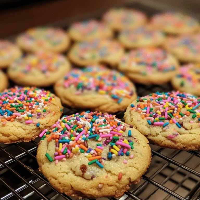 Unicorn Cookies Rainbow Sprinkles