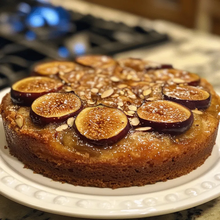 Upside Almond Fig Cake