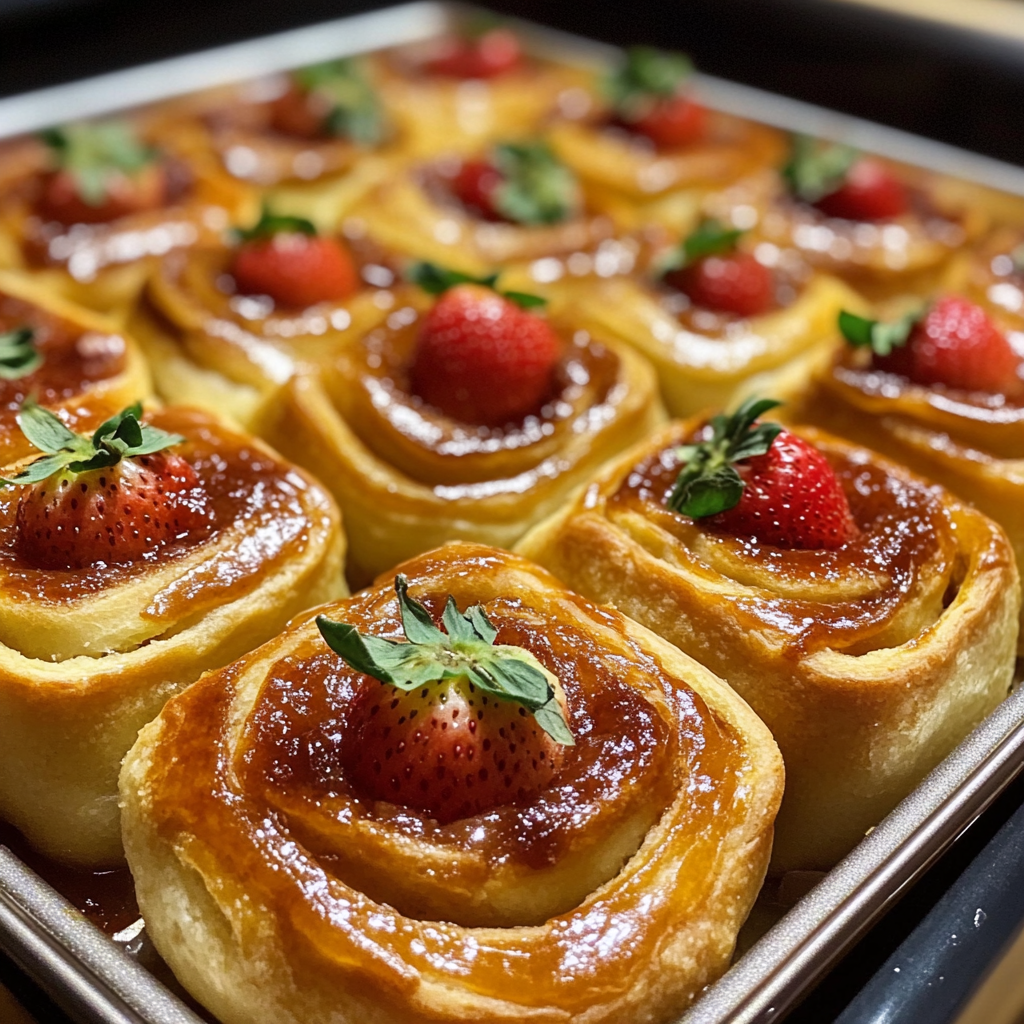 Vegan Strawberry Sweet Rolls