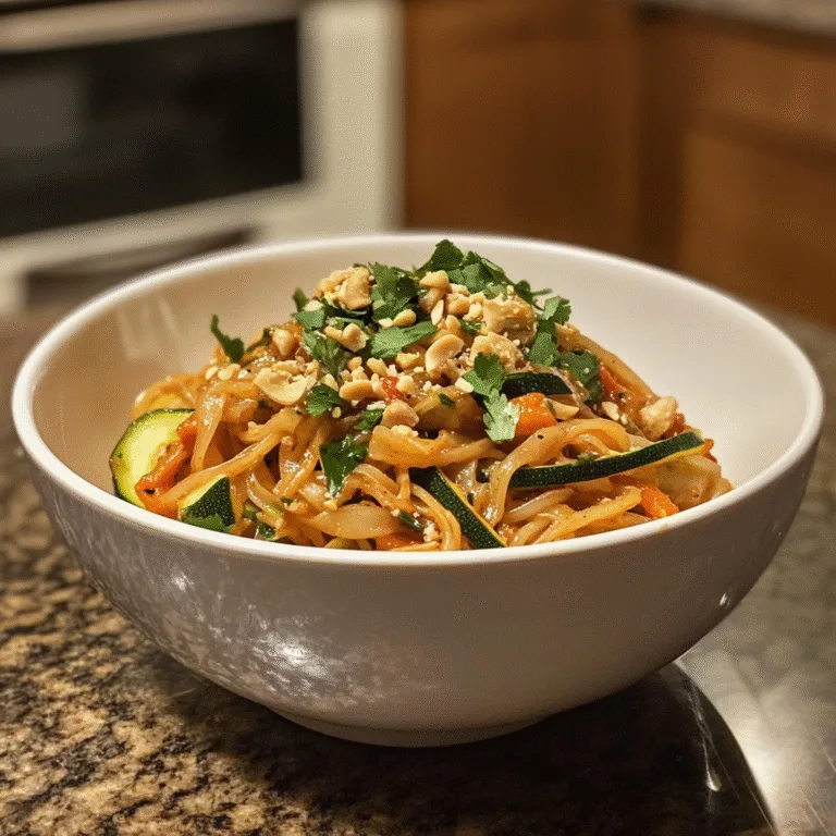 Zucchini Pad Thai Twist