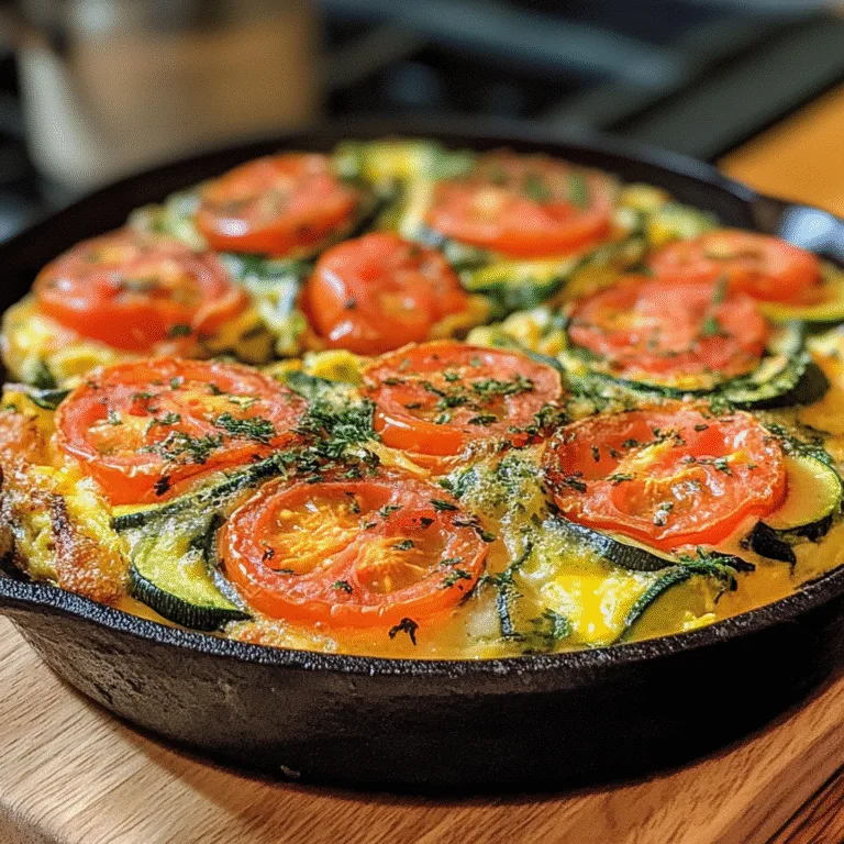 Zucchini Tomato Frittata