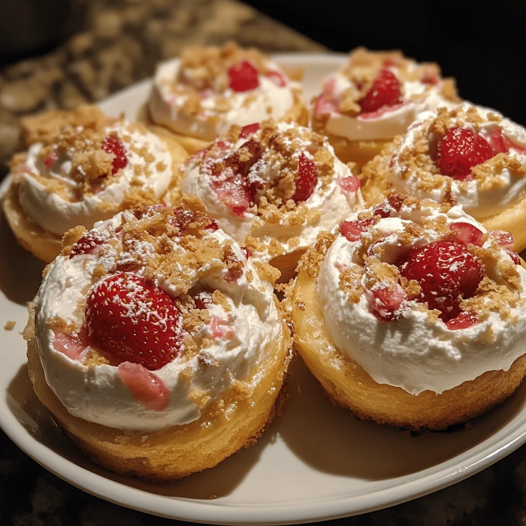 Strawberry Shortcake Cheesecake Rolls